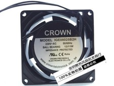 CROWN 8025 8CM IGE08025B2H 230V 13/11W AC cooling fan