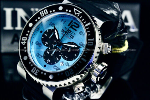 NEW Invicta Men's GRAND Pro Diver OCEAN VOYAGE BLUE Dial Chrono Strap Watch - Picture 5 of 10