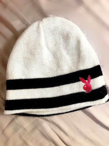Reversible Playboy Beanie Hat. Size 