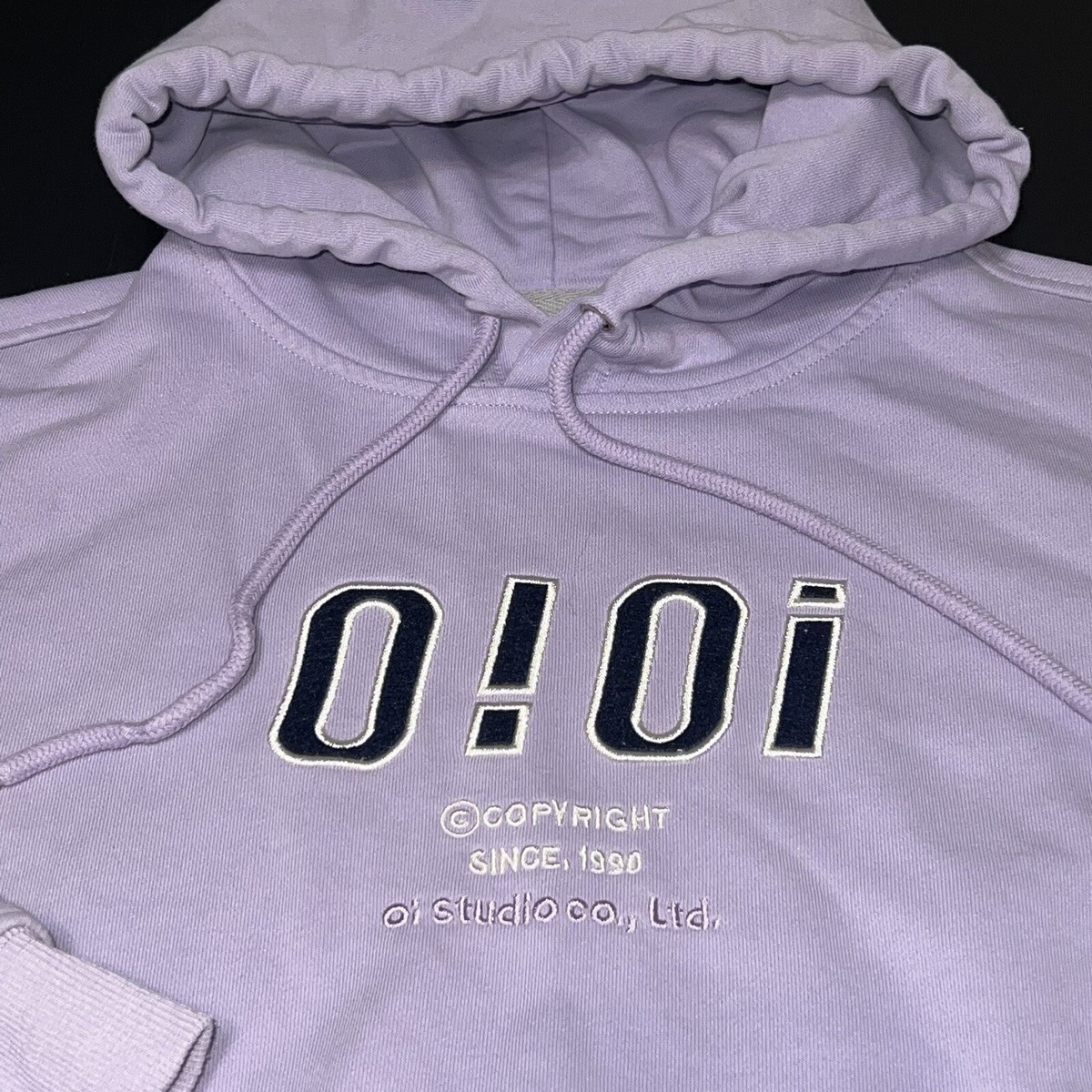 5252 by O!O! Lavender Purple Pullover Signature Hoodie Size