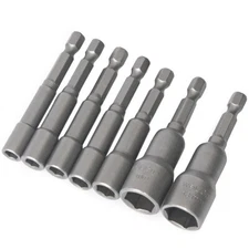 3-24mm Hex Socket Sleeve Magnetic 1/4" Drill Bits Adapter Electric Nut Driver