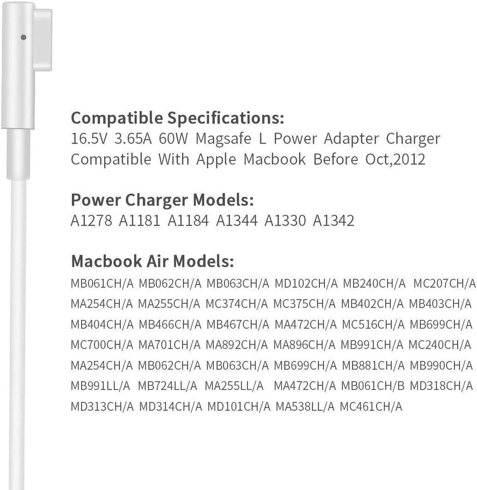 45W 60W 85W 96W Netzteil Ladegerät Für Macbook Pro Air 11" 13" 15" 17" L/T USB C - Bild 4 von 4