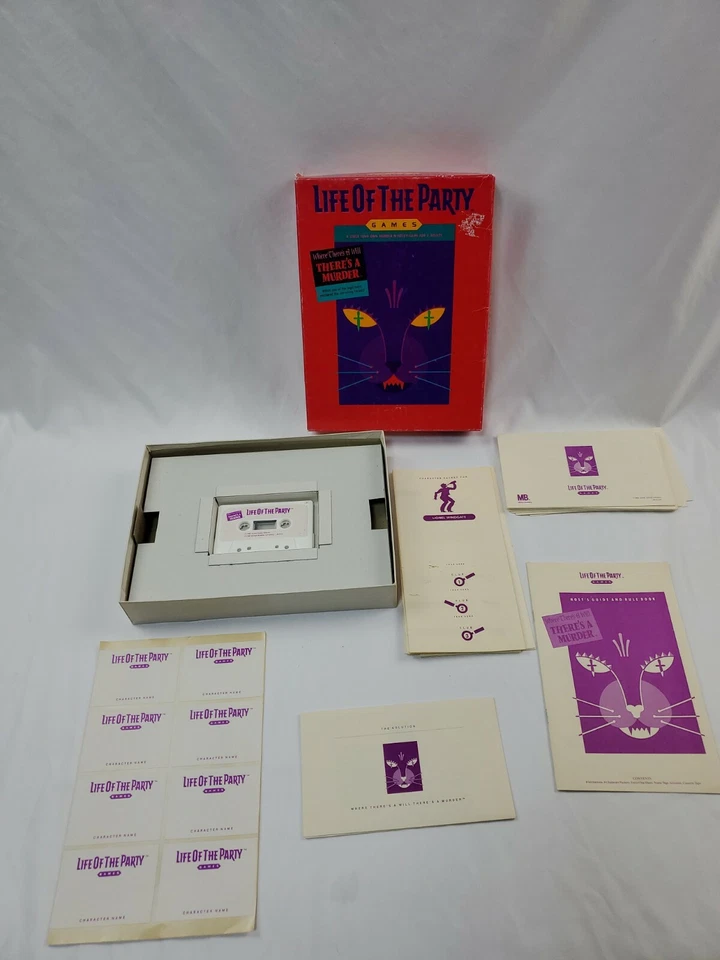 НОВАЯ игра Life of the Party 1987 MB Murder Mystery НОВАЯ открытая коробка - Изображение 2 из 4