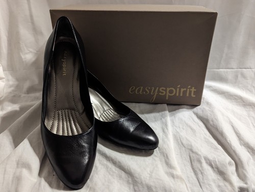 EasySpirit "Quilos" elegante Leder-Heels, schwarz, Damengröße 6W – gebraucht  - Bild 1 von 16