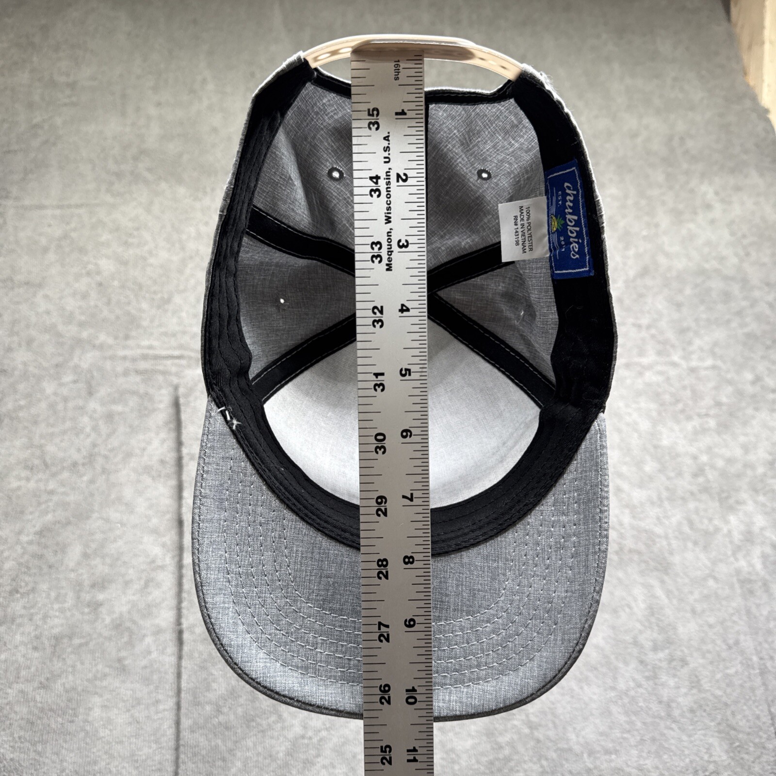 Chubbies Pineapple Hat Gray Adjustable Snapback F… - image 6