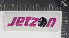 Vintage Jetson Tires Patch Pink Logo with Black Tire O Emblem Garage Decor