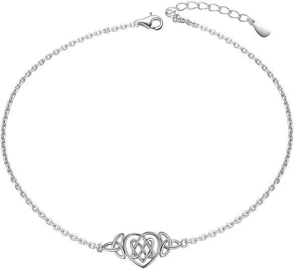 Anklet 14K White Gold Plated Hypoallergenic Simple amazing Charm Women's Anklet-image