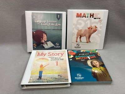 Master Books Grade 1 - Basic 4 Subject Set Math My Story Language Adventures In
