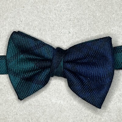 £65 POLO RALPH LAUREN BOYS NAVY TARTAN WOOL BOW TIE