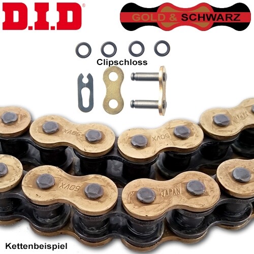 DID Kette für Kawasaki Ninja 400 G KRT Bj.20 EX400GGDA X-Ring 520VX3 G&B Clip - Bild 2 von 2