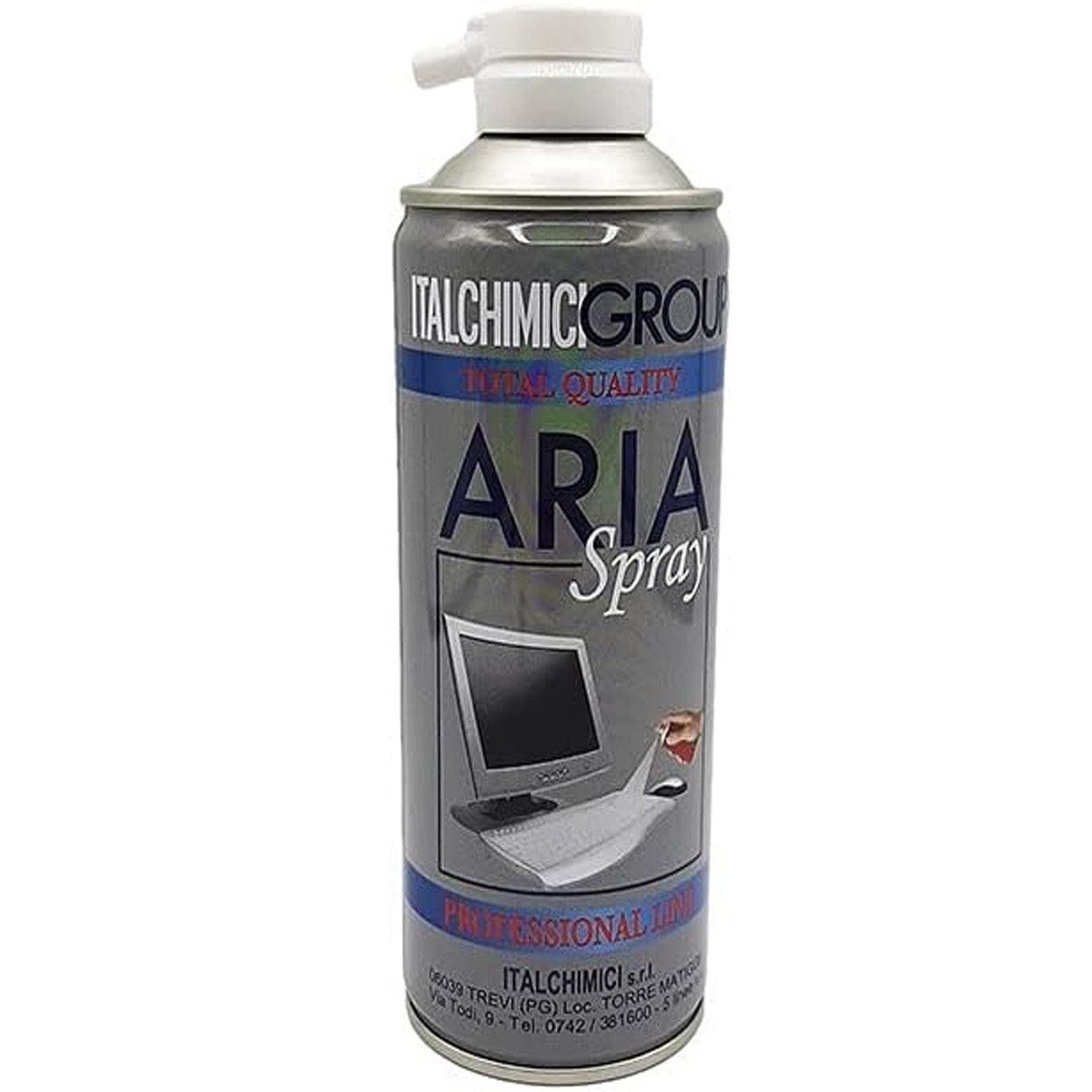 Bomboletta spray aria compressa 400ml pulizia componenti elettronici pc