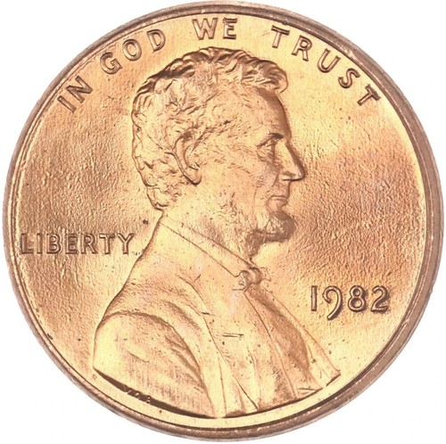 1982 P Lincoln Cent Zink kleines Datum Stempelglanz (unzirkuliert)