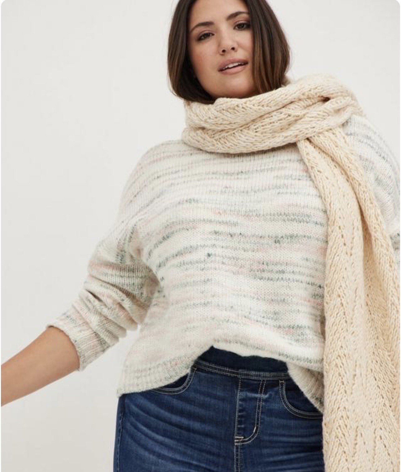 Torrid Crew Neck Drop Shoulder Pullover Sweater M… - image 1