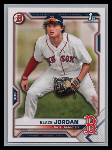 2021 Bowman #BP-71 Blaze Jordan 1st Prospect Rookie RC Boston Red Sox