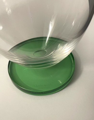 Set of 2 Kate Spade Lenox Gramercy Park Double Old Fashioned Glasses Green Base - Picture 3 of 5