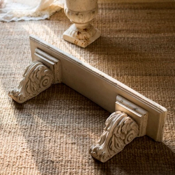New Handmade Wood Carving Wall Shelf with Hooks Designer Wall Bracket Shelf Wood
Opens in a new wind