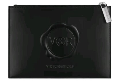 Sealed Authentic Viktor & Rolf Wallet Flowerbomb Black Faux
