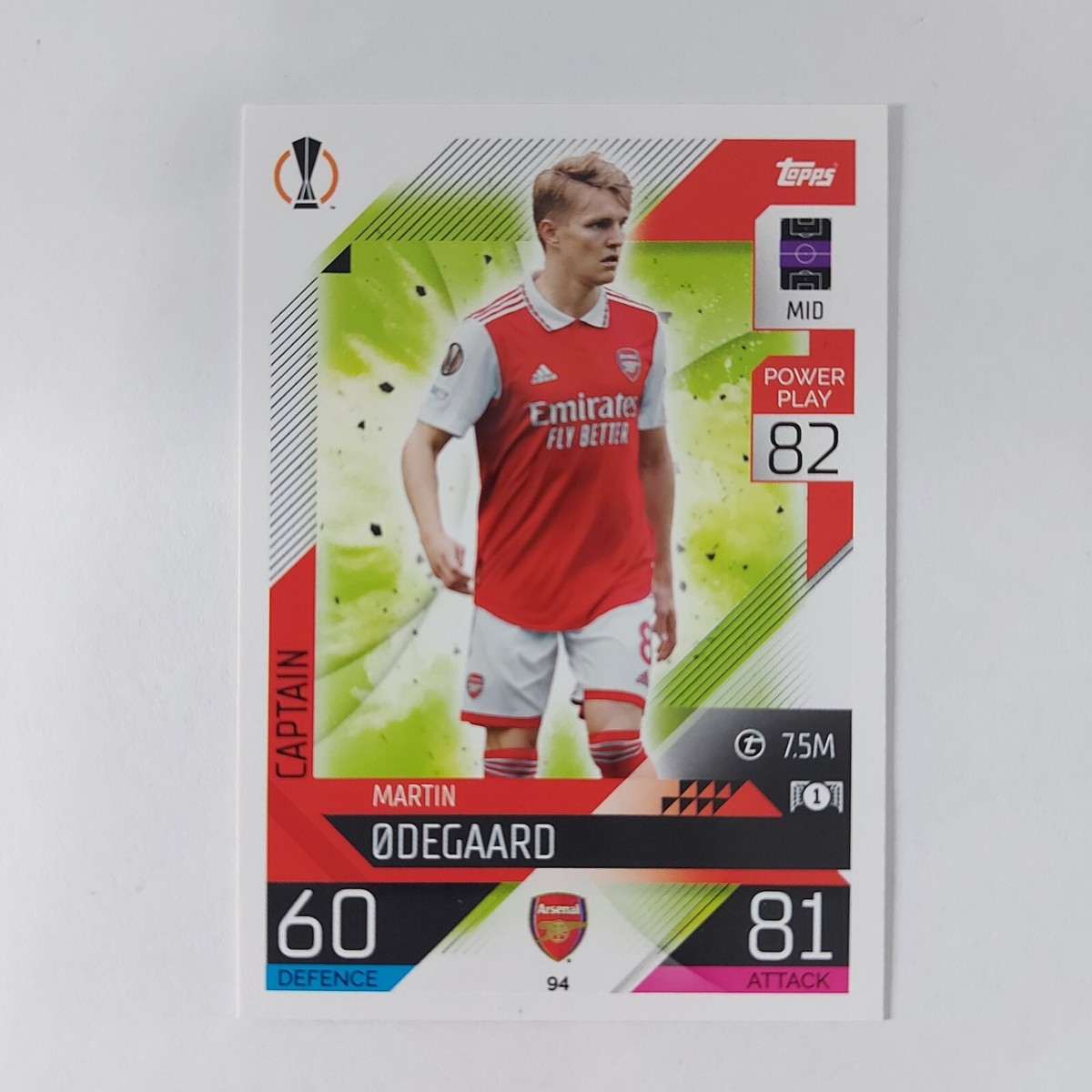 topps  2023 アーセナル　ウーデゴール Amazon.co.jp: topps サッカーカード ウーデゴール 75枚限定