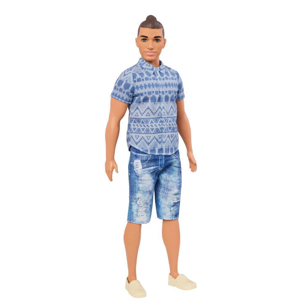 NEW Barbie Ken Fashionistas 13 Distressed Denim Doll Broad Lite Dmg Pkg