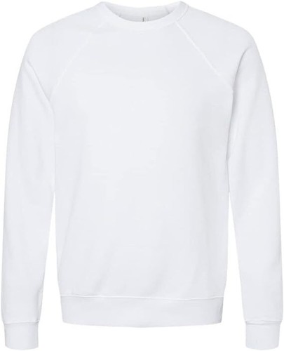 Bella Canvas 3901 Unisex Mischung Schwamm Fleece Raglan Rundhalsausschnitt Sweatshirt XS - 2XL - Bild 13 von 48