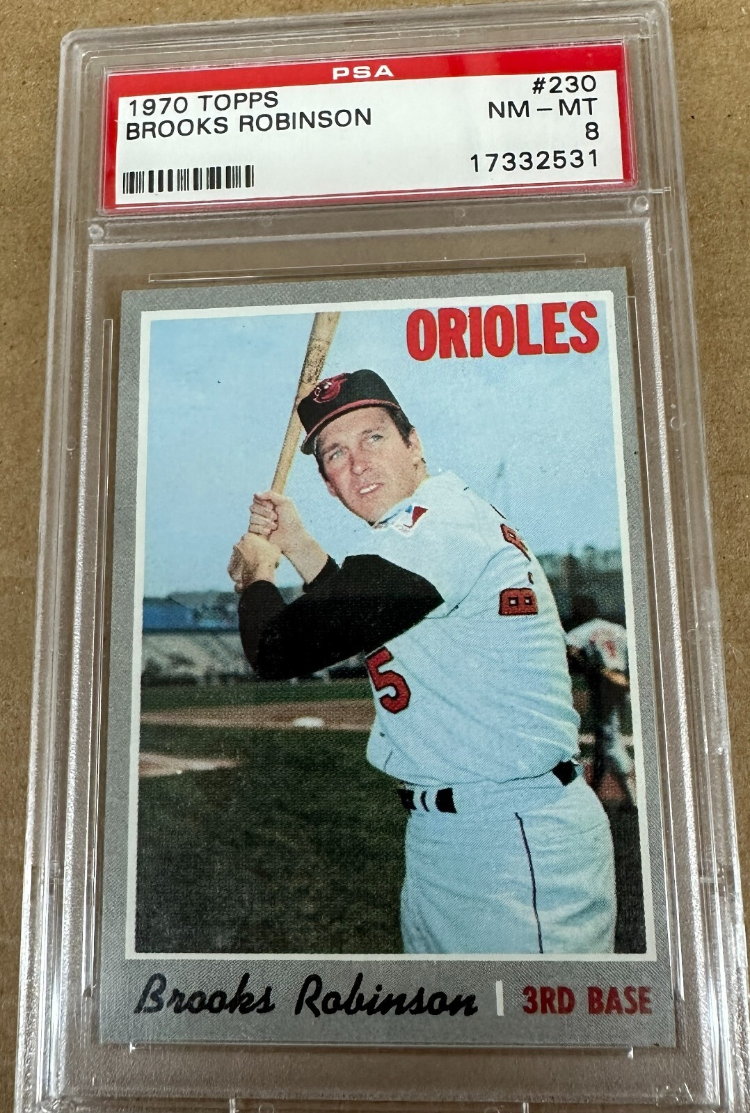 1970 Topps #230 Brooks Robinson PSA 8