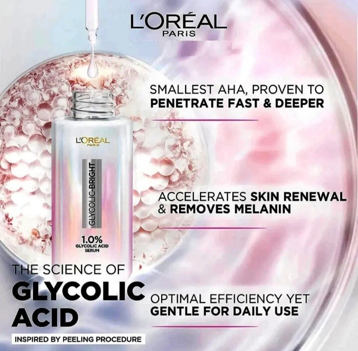L'Oreal Paris Glycolic Bright Instant Glowing Face Serum Reduce Dark Spots 6 ml. | eBay L'Oreal Paris Glycolic Bright Instant Glowing Face Serum Reduce Dark Spots 6 ml. | eBay