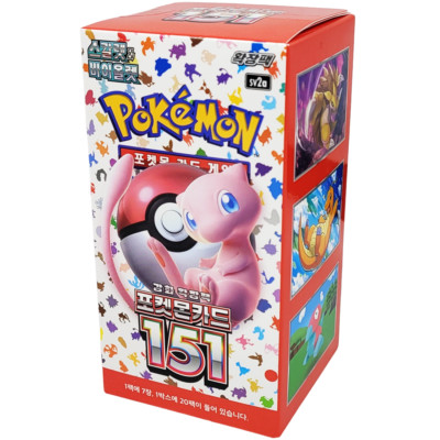 Pokemon Cards 151 Booster Box Factory Sealed Scarlet&Violet Korean Ver  Unopened