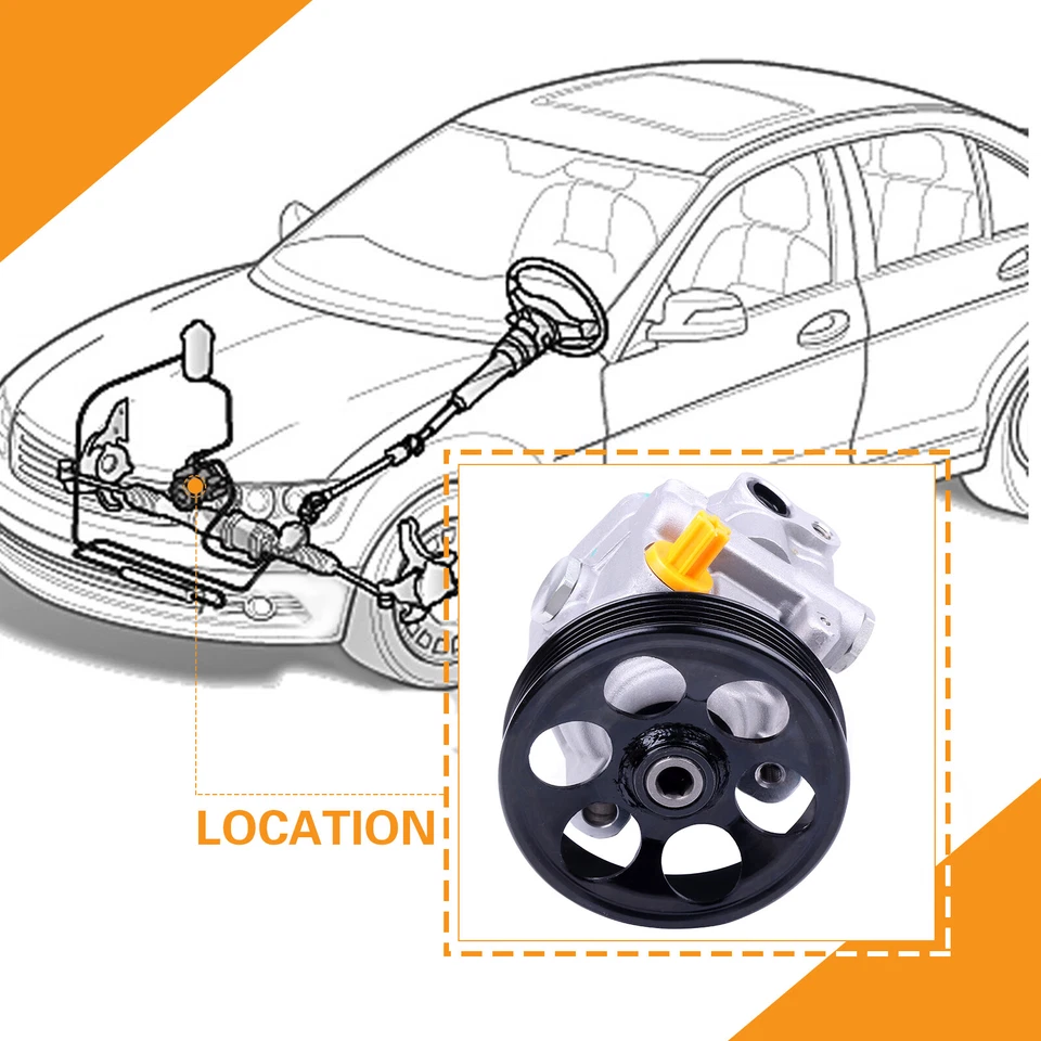 Bomba de dirección asistida de 2,5 L para Subaru Impreza 2009-2010 Subaru Forester 2008-2012 Foto 2 de 4