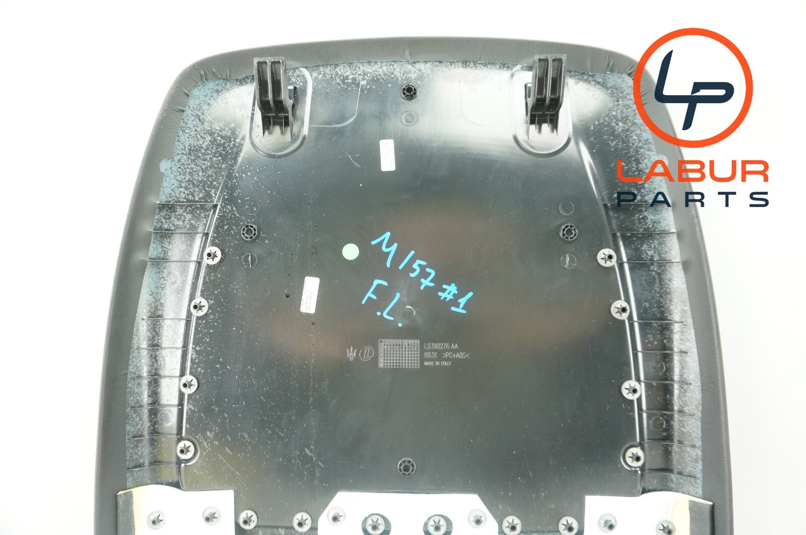 M157 14-17 Maserati Ghibli Front Left or Right Seat Back Plate Cover Black Z4745
