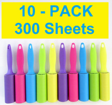  10 - Pack 3" Lint Roller For Laundry Clothes Fuzz Pet Hair Garment 300 Sheets
