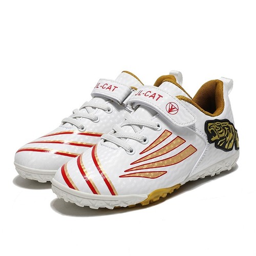 Children Football boots Kids Soccer Shoes Cleats Firm Non Slip Training Laceless - Picture 33 of 48