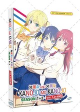 Kanojo Mo Kanojo Girlfriend Season 1-2 Anime DVD English Dub 