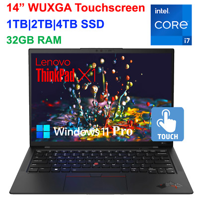 Lenovo ThinkPad X1 Carbon Gen 11 14'' Touch Intel i7-1365U Upto 4TB SSD, 32GB RAM