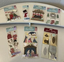 Jolee's Boutique Scrapbook / Card Making CHRISTMAS Stickers Lot Of 7 Pkgs