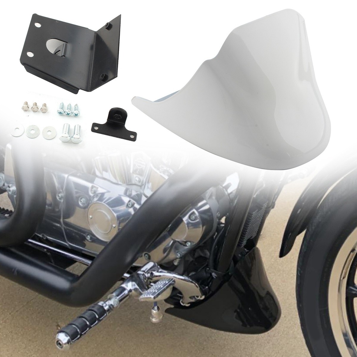 1x For Harley Sportster XL 883 2004-2020 Front Chin Spoiler