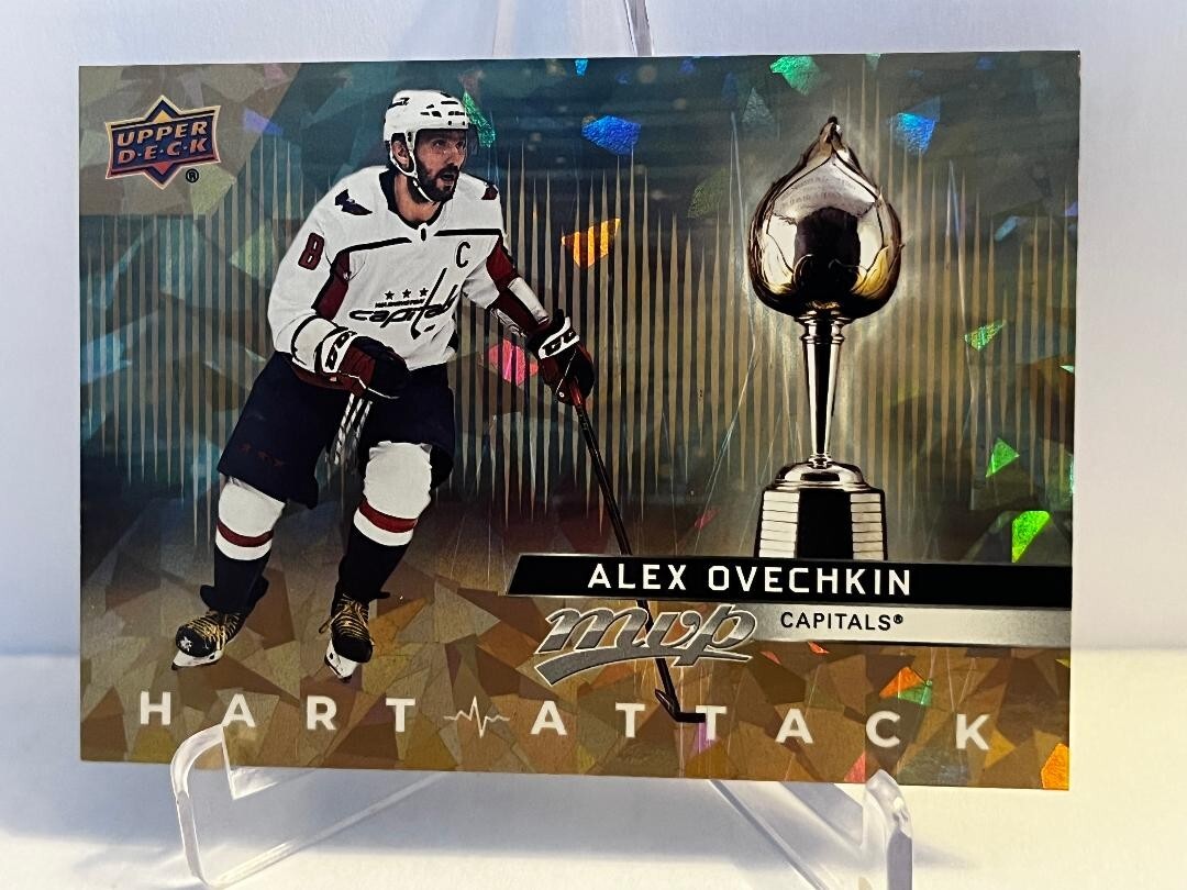 Alex Ovechkin 2021-22 Upper Deck MVP Hart Attack Gold Parallel #HA-9 Capitals
