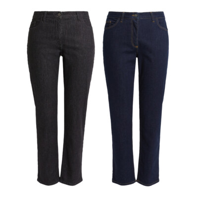 PERSONA Von MARINA RINALDI Hose Aus Denim Baumwolle Stretch 33.1183183 IESI