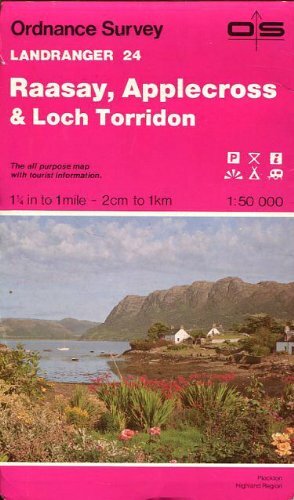 Ordnance Survey Landranger Map 24 Raasay Applecross Sheet Map Folded