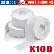10.5FT PVC Self Adhesive Caulk Sealing Strip Tape For Kitchen Wall Sink Toilet