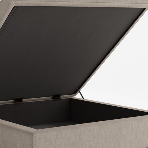 Owen Square Coffee Table Storage Ottoman - Picture 72 of 120