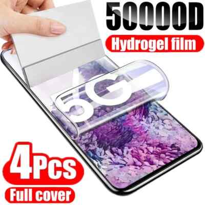4PCS Hydrogel Film for Samsung Galaxy S23 Ultra S22 S10 S9 S8 Plus S21 S20 FE s7