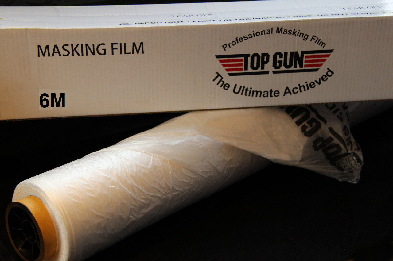 MASKING FILM 46M X 150M CLEAR POLYTHENE SHEETING CAR PLASTIC COVER