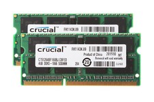 LOT Crucial 8GB 4GB 2RX8 PC3-8500S DDR3 1066Mhz 1.5V Memory RAM Laptop Intel ML