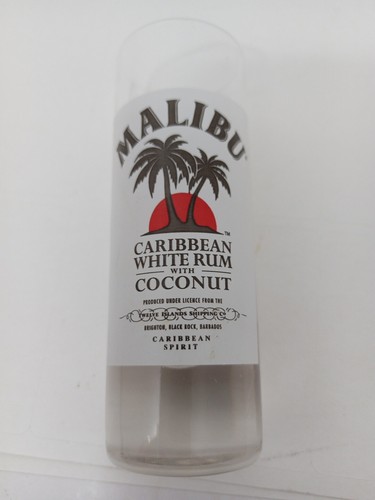 Collectors Tall Malibu Caribbean White Rum Shot Glass - Picture 2 of 4