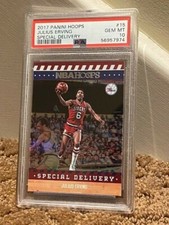 2017 Panini Hoops Special Delivery Julius Dr. J Erving PSA 10 #15 card NEW CASE