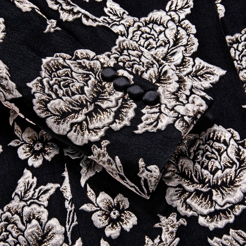 Embroidered Floral Men's Jacket - Unique Designer Blazer for Special Occasions - Picture 299 of 323