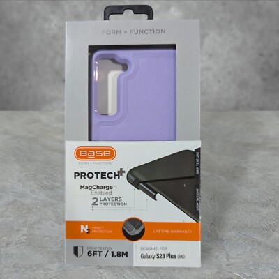 Base Protech+ Case For Samsung Galaxy S23 Plus Purple MagCharge Enabled G2