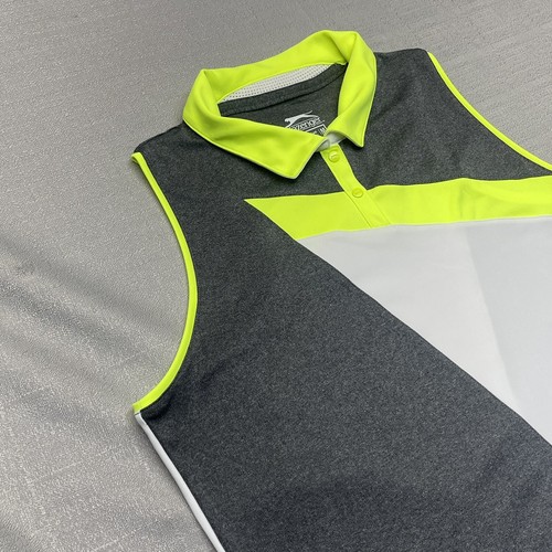 Slazenger Women's Medium Golf Shirt Sleeveless Collared Fitted - Picture 2 of 12