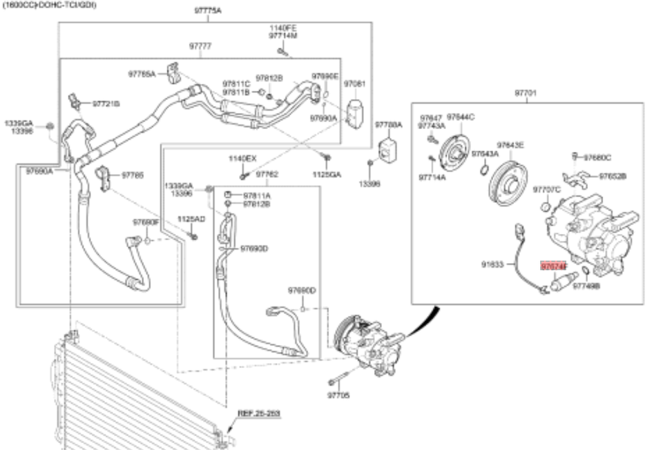OEM 97674-3M001 VALVE-CONTROL Ems/Usps for Hyundai Elantra 2011~2020 MD ...