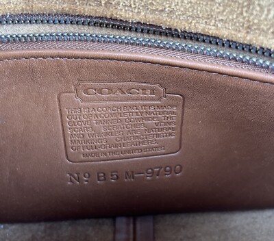 COACH Vintage City Bag Crossbody Glove Tanned Leather Handbag 9790